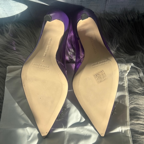 GOOD AMERICAN CINDER-F*CKING-RELLA JEWELED CLEAR PUMP NWOB - Picture 14 of 16